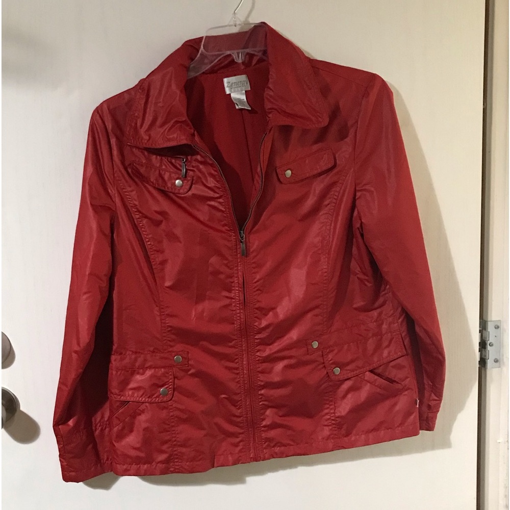 Chico’s rain jacket size 2(L)